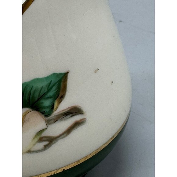 Cavalier Eggshell Porcelain Creamer & Sugar Magnolia Flower Design & Gold READ - Picture 10 of 16